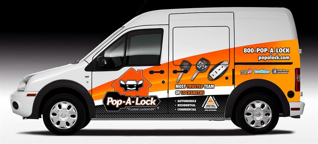 Pop-A-Lock DFW South Work Van