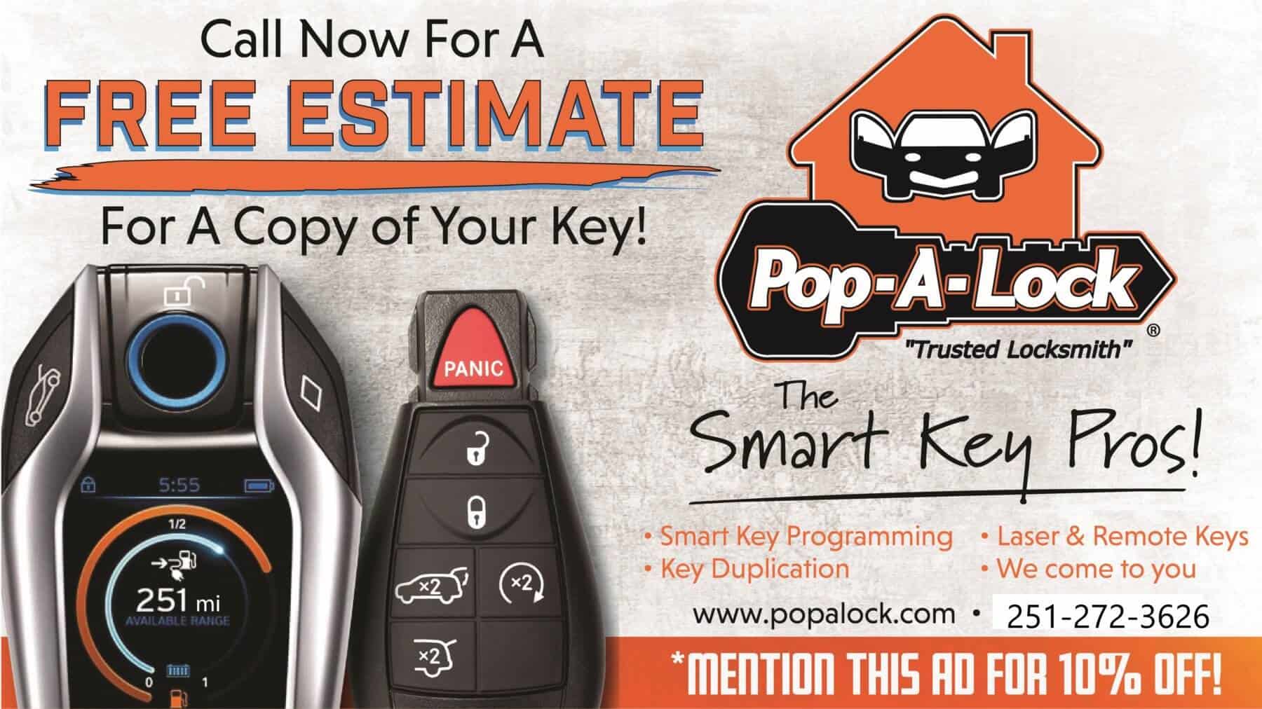 Pop-A-Lock free estimate for a copy of your key fob