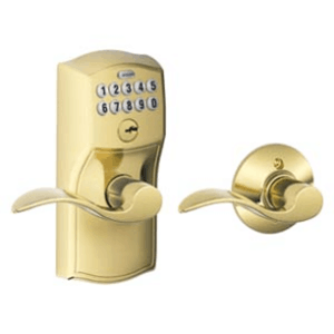 Keyless Schlage Camelot - Auto-Lock and Accent Levers