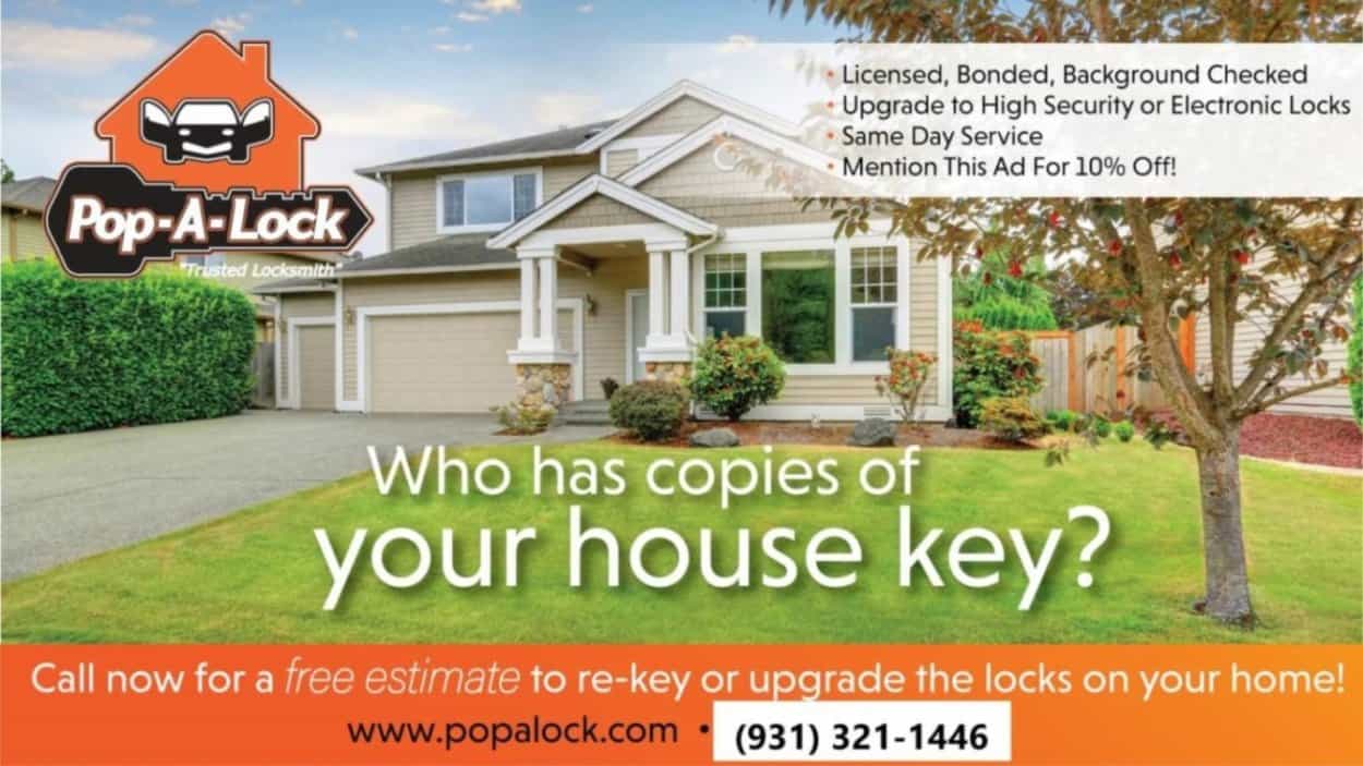 Pop-A-Lock Clarksville, TN who has copies of your house key?