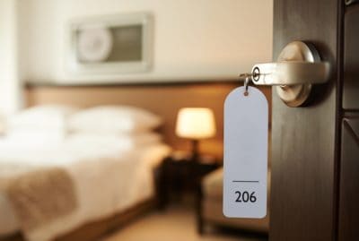 Hotel room door key