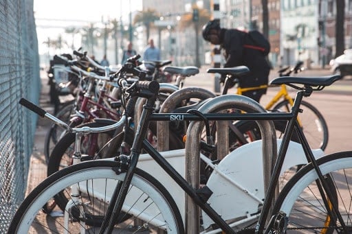 bikes in a row